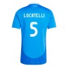 Camiseta de fútbol Italia Manuel Locatelli 5 Primera Equipación Euro 2024 - Hombre